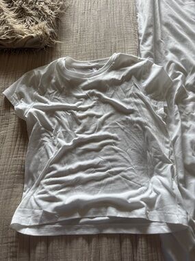 SKIMS White Short Sleeve Crew Tee